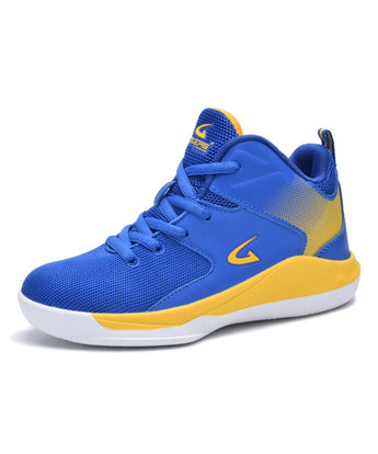 Royal Blue & Yellow Mesh Sneaker - Boys