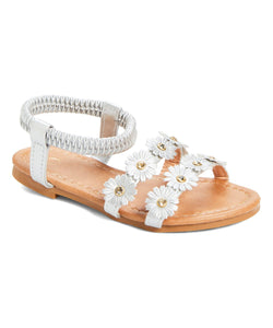 Ositos Shoes | Silver Double-Row Sandal - Girls