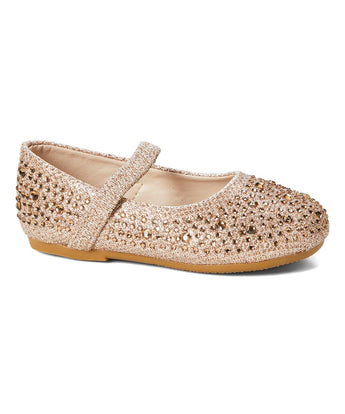Rose Gold Sparkle Mary Jane - Girls