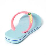 Blue Water & Pink Slim Brazil Flip-Flop - Kids
